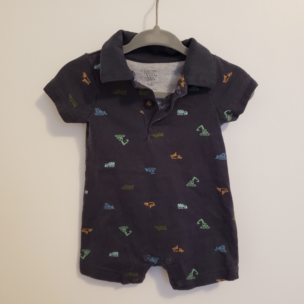 Carter's baby boy newborn romper